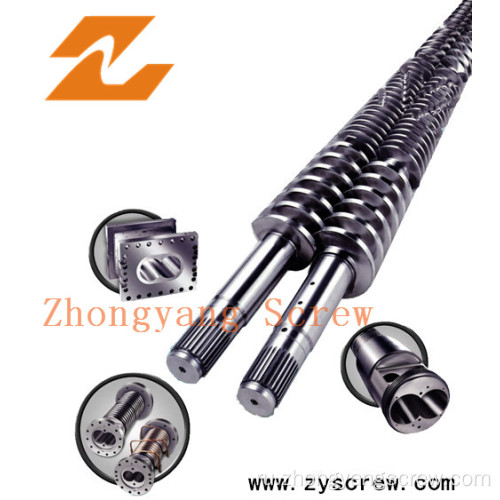 Конический двухвинтовой цилиндр Zhejiang Zhoushan для труб из ПВХ